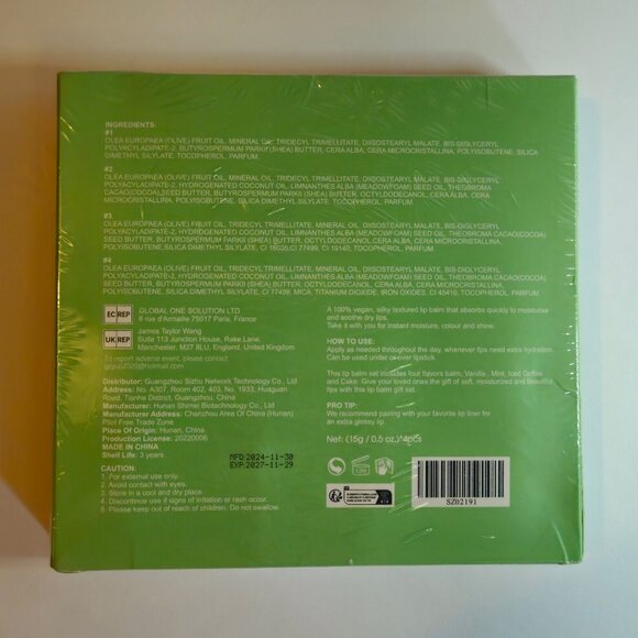 Lakerain Lip Balm Butter Set Of  Four Lip Balms - Picture 3 of 3